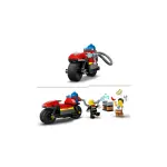 Lego City Пожарная машина, игрушка пожарная машина с мотоциклом - фото 5