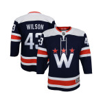 Джерси Big Boys Tom Wilson Navy Washington Capitals 2020/21 запасного игрока премьер-министра Outerstuff - фото 2