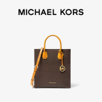 Сумка-тоут женская Michael Kors Mercer среднего размера, темно - коричневый - фото 3