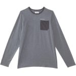 Рубашка Columbia Kids Tech Trail Long Sleeve Shirt, цвет City Grey/Shark - фото