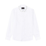 Рубашка Simone Rocha Beaded Bell Classic Fit Shirt, белый - фото