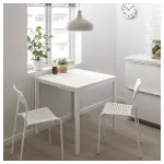 Кухонный стол, белый, 2 стула MELLTORP/ADDE IKEA - фото 2