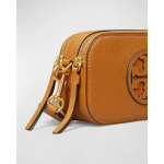 Миниатюрная кожаная сумка через плечо Miller Tory Burch, цвет Classic Chestnut - фото 4