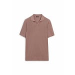 Рубашка поло SHORT SLEEVE  Massimo Dutti, светло-розовый - фото 4