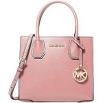 MICHAEL KORS MERCER MEDIUM MESSENGER CROSSBODY SATCHEL POWDER - фото 3