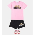 Шорты Teddy Bear из хлопкового джерси Moschino, черный - фото 2