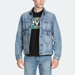 Мужская джинсовая куртка Levi's levi’s, цвет Light denim blue - фото 4