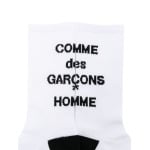 Comme des Garçons Homme носки с логотипом-жаккардом, белый - фото 2