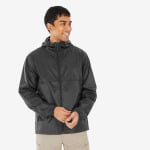 Дождевик мужской Raincut Fullzip - черный QUECHUA, цвет schwarz - фото 3