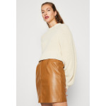 Юбка мини VILA VILINE SHORT SKIRT, цвет toasted coconut - фото 4