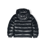 Moncler Enfant пуховик на молнии с капюшоном, синий - фото 2