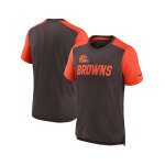 Мужская футболка с названием команды Cleveland Browns Color Block, Heathered Orange, Heathered Orange Nike, мультиколор - фото