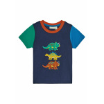 Футболка с принтом DINO APPLIQUE- REGULAR FIT Jojo Maman Bébé, синий - фото 2