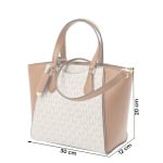 Сумка MICHAEL Michael Kors Handbag, цвет Cream/Brown - фото 3