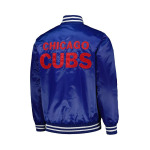 Мужская куртка на кнопках с нашивками Royal Chicago Cubs Starter, синий - фото 3