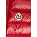 Moncler Enfant дутый жилет с нашивкой-логотипом, красный - фото 3