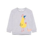 Stella McCartney Kids толстовка с иллюстрированным принтом, серый - фото