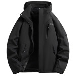 Ветровка Куртка Унисекс Jeep, цвет Black - High Rain Level Waterproof (Single Jacket) - фото