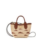 Очень маленькая сумка-тоут Le Panier Pliage Basket Longchamp, цвет Brown - фото 4