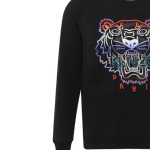 Толстовка женская Kenzo Classic Tiger Head, черный / красный - фото 8