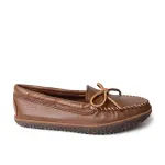 Балетки Deerskin Tread Slipper Minnetonka, коричневый - фото 4