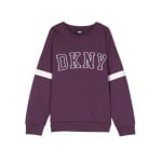 DKNY толстовка с нашивкой-логотипом, фиолетовый - фото