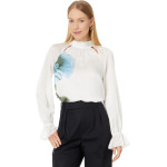 Платье Ted Baker Avaly Long Sleeved Cut Out Blouse, белый - фото