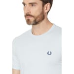 Футболка Fred Perry Ringer, цвет Light Ice/Midnight Blue - фото 3