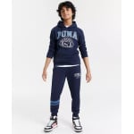 Флисовые джоггеры с вышитым логотипом Big Boys Squad Pack Puma, черный - фото 2