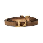 Ремень rag & bone Olympus Skinny Belt, цвет Cigar Suede - фото