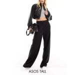 Черные брюки свободного кроя ASOS Tall - фото