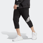 Брюки Essentials с большим логотипом 3 4 брюки Adidas, черный - фото 2