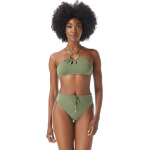 Купальный топ Vince Camuto Serengeti Shades Logo Ring Cutout Halter Top, цвет Safari Greeen - фото 3