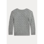 Вязаный свитер CABLE KNIT WOOL CASHMERE JUMPER Ralph Lauren, темно-серый - фото 2