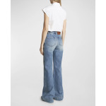 Прямые джинсы Alina Victoria Beckham, цвет Worn Blue Wash - фото 4