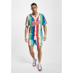 Рубашка VARSITY STRIPED BASEBALL Karl Kani, цвет red blue green - фото 2