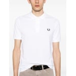 Fred Perry рубашка поло с вышитым логотипом, белый - фото 5