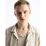 Рубашка Pull&Bear Comfort fit Button Up, цвет Wool white - фото 3