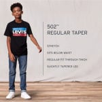 Джинсы Levi's 502 Taper Fit Performance в цвете Regular и Husky для мальчиков 4–20 лет Levi's - фото 7