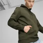 Толстовка PUMA "Essentials+ Двухцветная мужская толстовка с маленьким логотипом", зеленый - фото 4