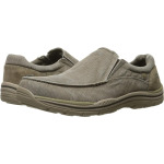 Лоферы SKECHERS Expected - Avillo, цвет Khaki Canvas/Suede - фото