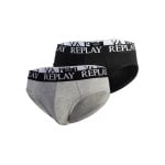 Трусы Replay Slip REPLAY SLIP Basic Cuff Logo im praktischen 2er Pack, цвет multicolor - фото