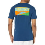 Футболка Speedo Graphic Vibe Short Sleeve Tee, цвет Peacoat - фото