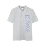 BOSS Kidswear рубашка поло с коротким рукавом, серый - фото