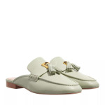 Туфли loafer open back smooth leather celadon Coccinelle, зеленый - фото