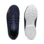 Кроссовки PUMA "Axelion Mesh Shoes Youth", цвет Club Navy Flame Flicker White Blue Orange - фото 4