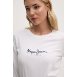 Хлопковый топ Pepe Jeans с длинными рукавами FIORE LS, белый - фото 4