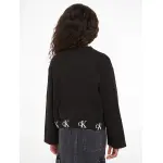 Кардиган Calvin Klein Jeans "MONOGRAM LOGO CARDIGAN", для детей до 16 лет, черный - фото 4