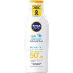 Солнцезащитный лосьон Sun Kids Sensitive Protection & Care Spf 50+, 200 мл, Nivea - фото