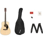 Акустическая гитара Fender CD-60S Dreadnought Acoustic Guitar Pack V2 Natural - фото